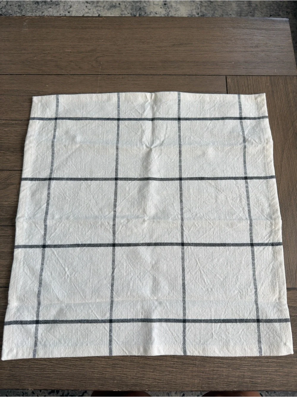 Hearth and hand with magnolia Classic White Cotton Check Napkins - Set of 4